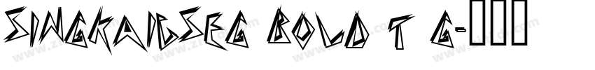SingkaiCsEG Bold T G字体转换
